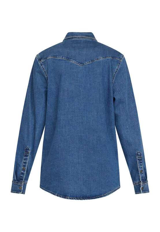 SISTERS POINT SKJORTE DENIM - Billede 4