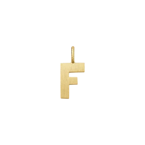 Dulong Letter vedhæng - F, lille guld