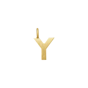Dulong Letter vedhæng - Y, lille guld