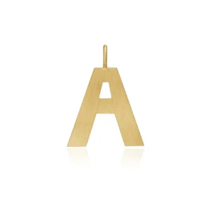 Dulong Letter vedhæng - A, stor guld
